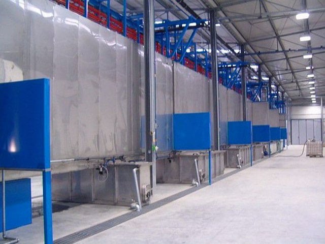 Chaîne de laquage profilés aluminium