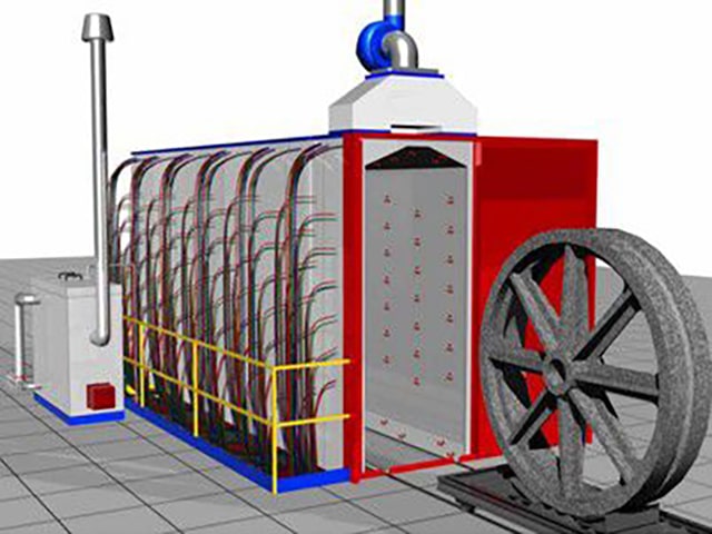 Schéma chambre de lavage avec chariot